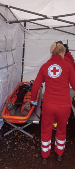 A sérült biztonságba helyezése