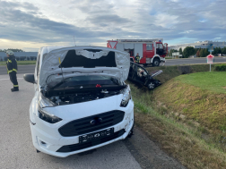 Az egyik sérült jármű