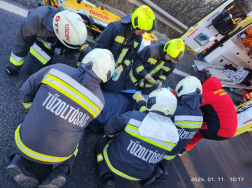 Hordágyon a sérült