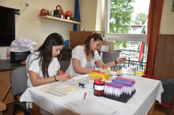 A véradó munkatársai