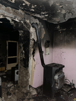 Családi ház tűzeset -Tar