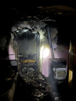 Családi ház tűzeset -Tar