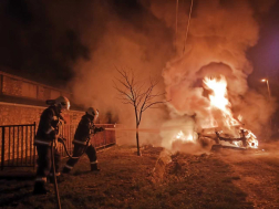 Személyautó égett Keszegen