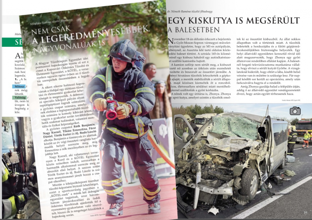 Megjelent a katasztrófavédelem legújabb lapszáma