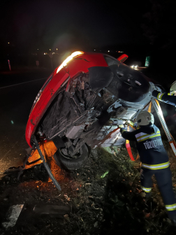 Közúti baleset a 22-es főúton, Bánk közelében