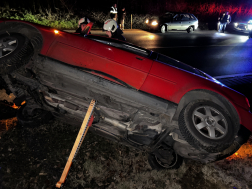 Közúti baleset a 22-es főúton, Bánk közelében