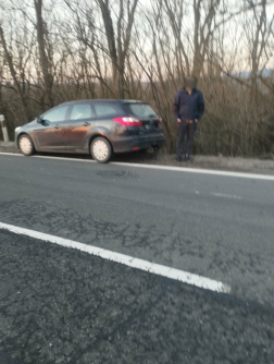 Közúti baleset a 2-es főúton, Borsosberény közelében