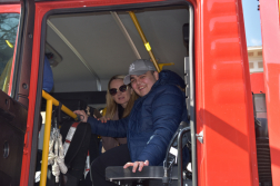 Autista és középsúlyos értelmi fogyatékos tanulók látogattak el a tűzoltókhoz