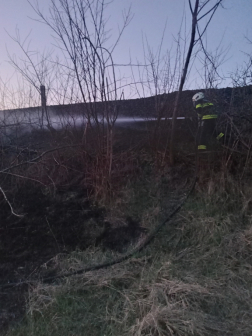 Szabadtéri tűz Acsa és Püspökhatvan között