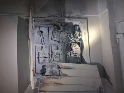 Kigyulladt egy családi ház villanyóraszekrénye Kállón