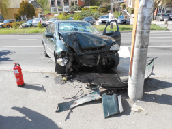 Közúti baleset Salgótarjánban