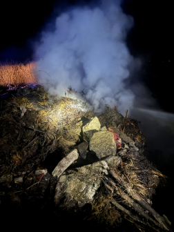 Szabadtéri tűzeset Ludányhalászi