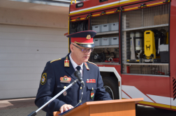 Gépjárműfecskendő átadás Balassagyarmaton