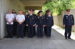 Domborművet avattak a salgótarjáni tűzoltók