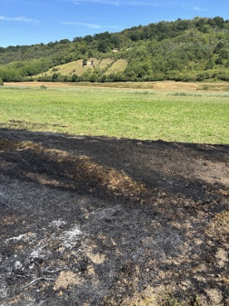 Vegetációs tűz Szécsény és Nagylóc között