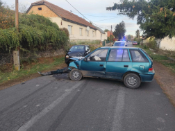 Közúti baleset Mátraverebélyben