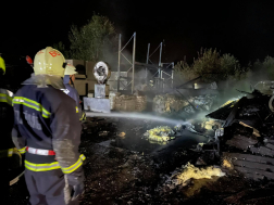 A tüzet négy vízsugárral oltották el