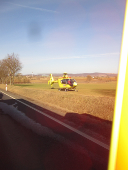 Mentőhelikopter is érkezett a helyszínre